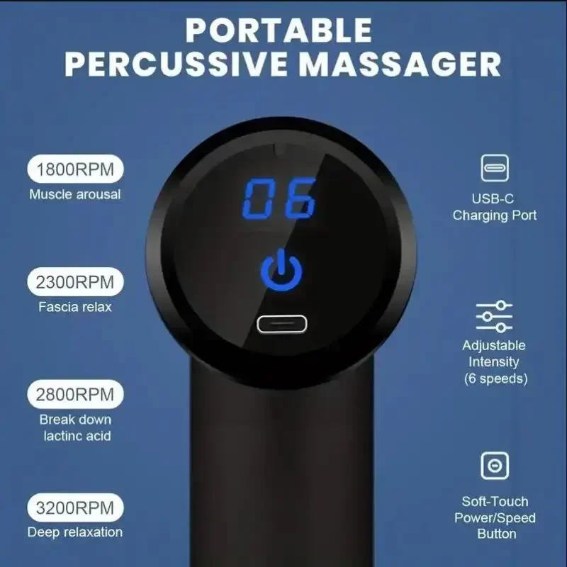 Smart Handheld Massage Gun for Pain Recovery