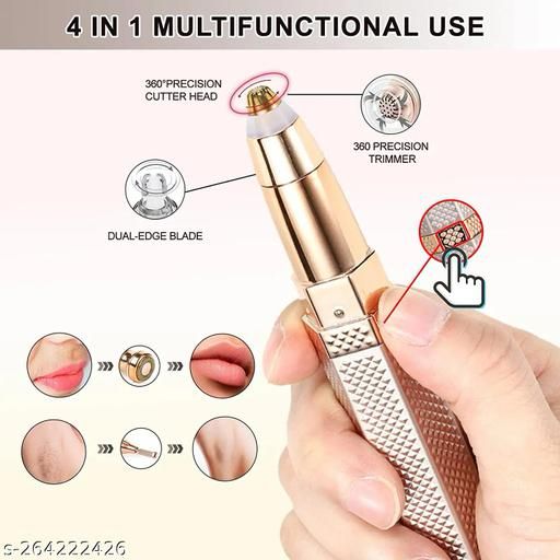 2 In 1 Electric Eyebrow Trimmer & Facial Hair Remover for women
