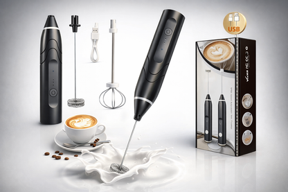 Coffee beater - 2 in 1 high quality electric coffee beater and grinder rechargeable