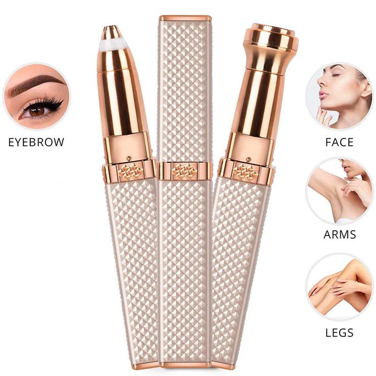 2 In 1 Electric Eyebrow Trimmer & Facial Hair Remover for women