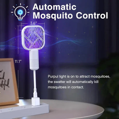 USB Electric Mosquito Killer Racket Lamp | Silent & Safe Insect Killer Light